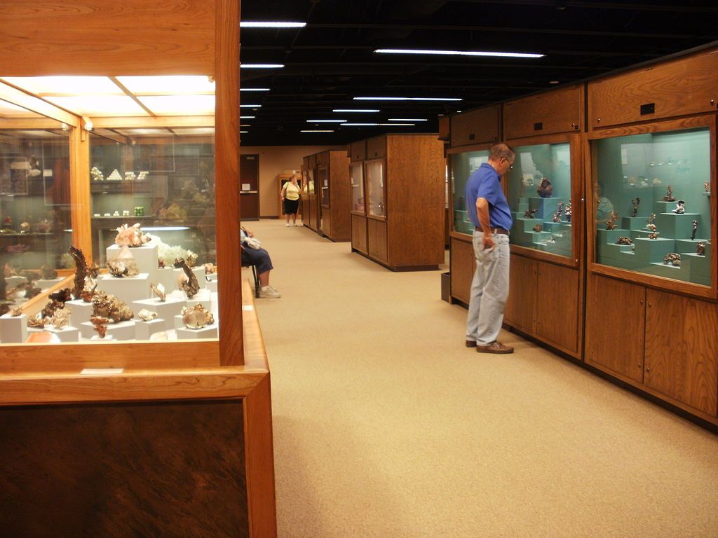 Inside View of A.E. Seaman Mineral Museum of Michigan