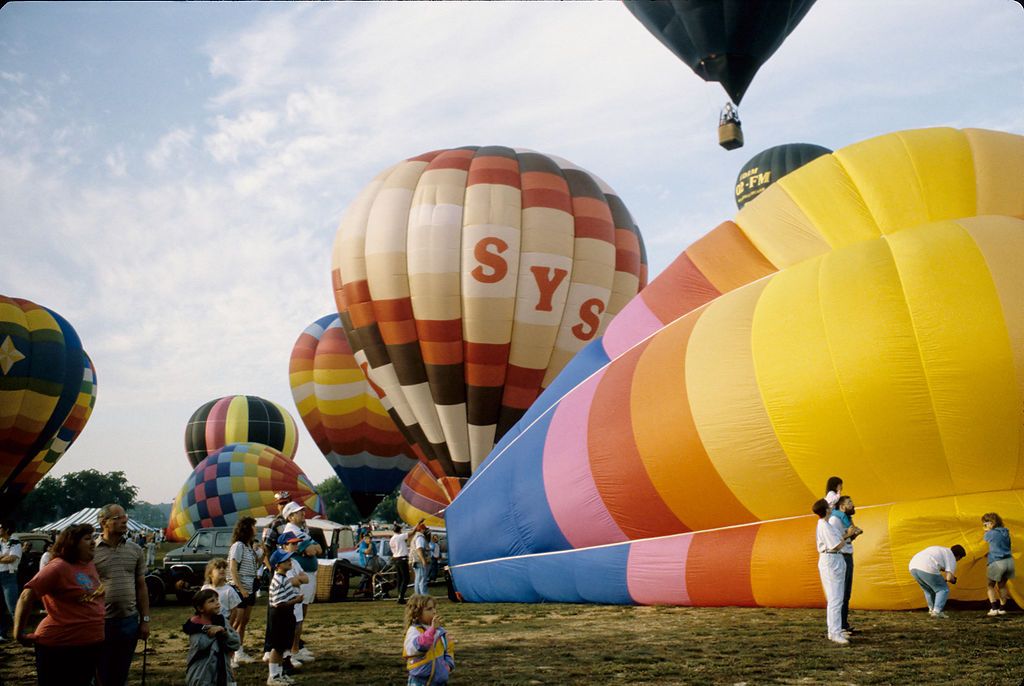 People enjoying at Alabama Jubilee Hot Air Balloon Classic