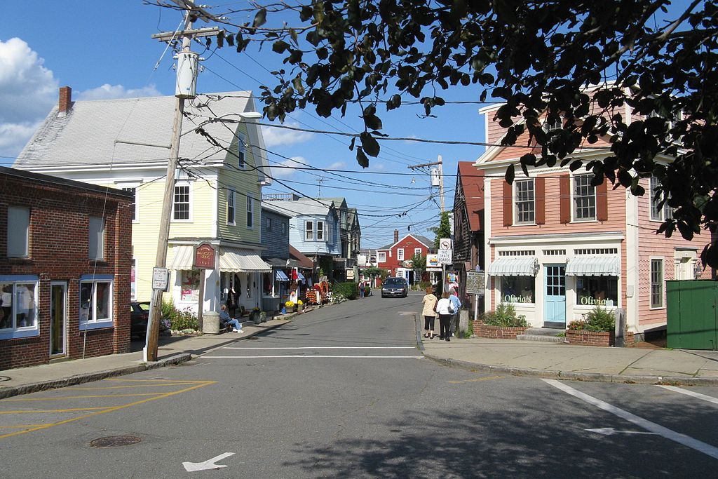 View of People in Bearskin Neck