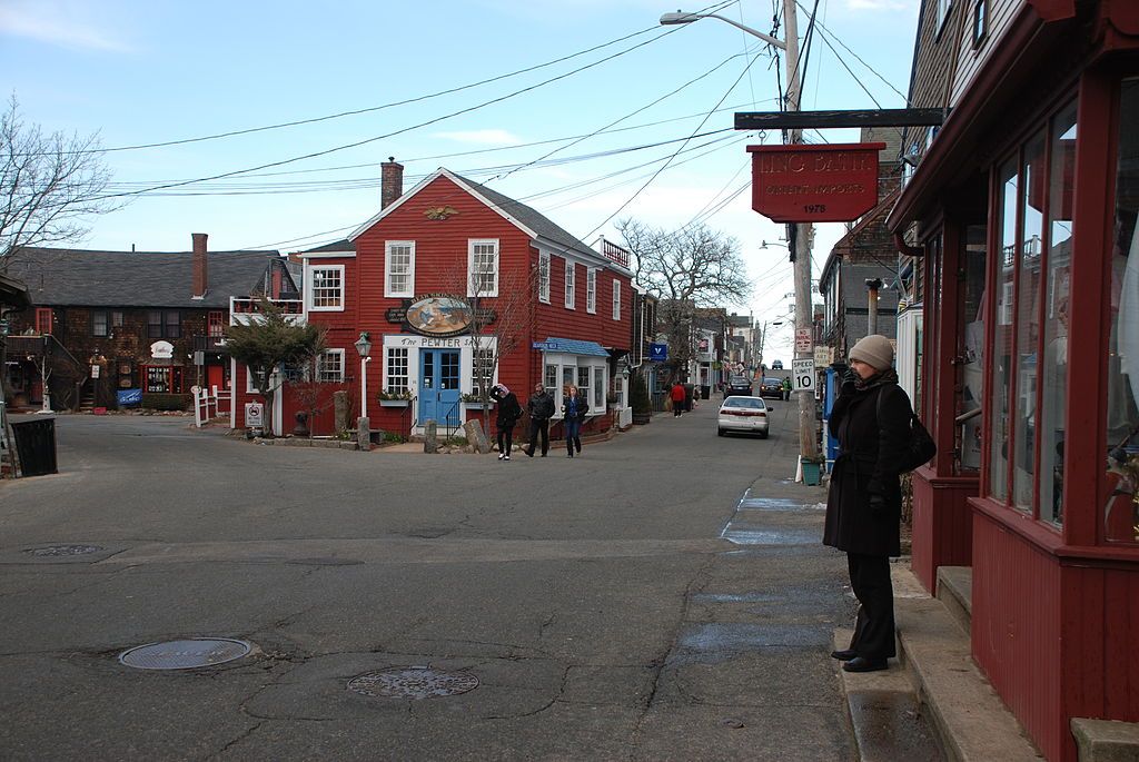 View of People in Bearskin Neck