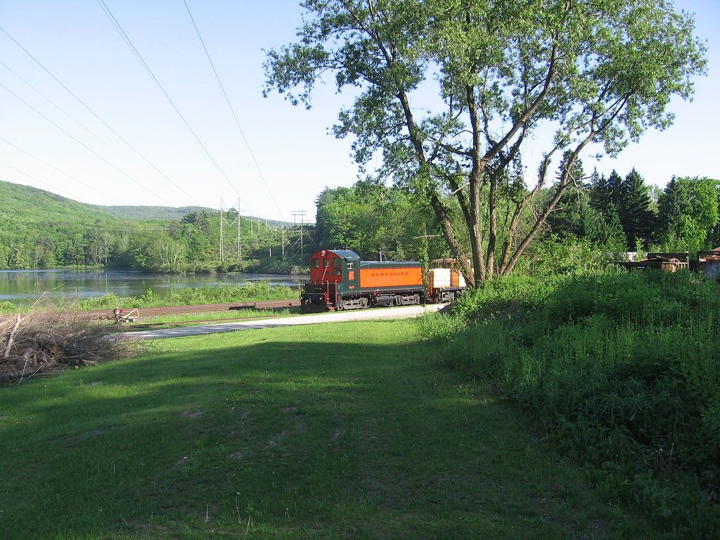 A train at Berkshire Scenic Railway Museum