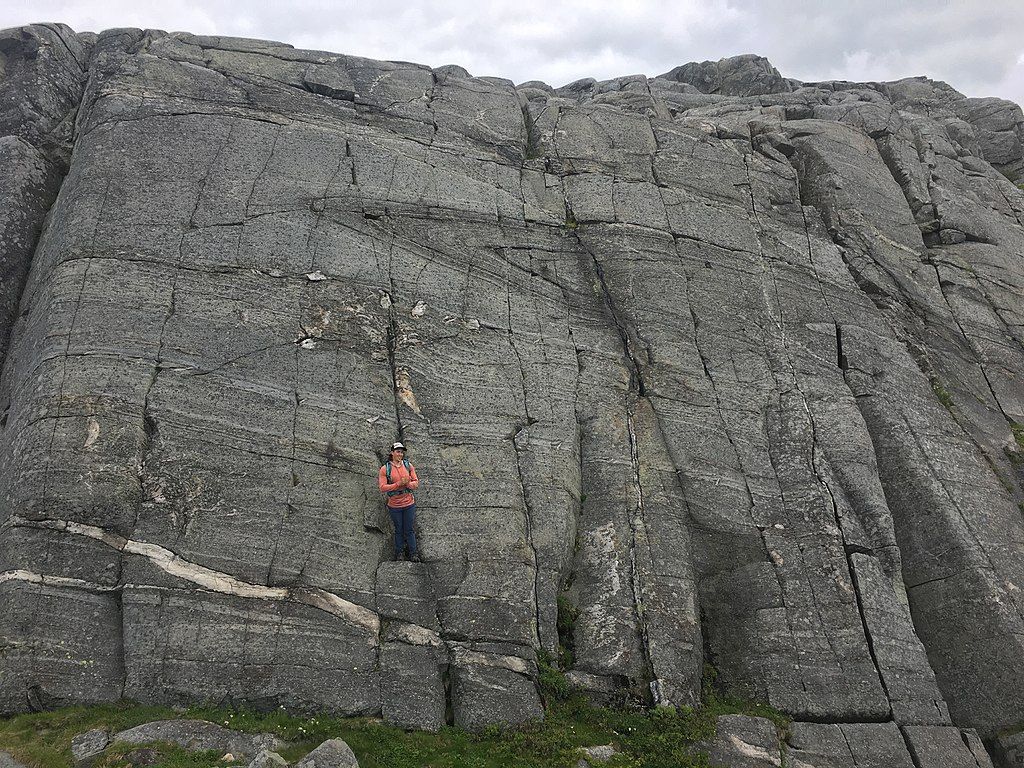 A hiker at Mount Monadnock in New Hampshire