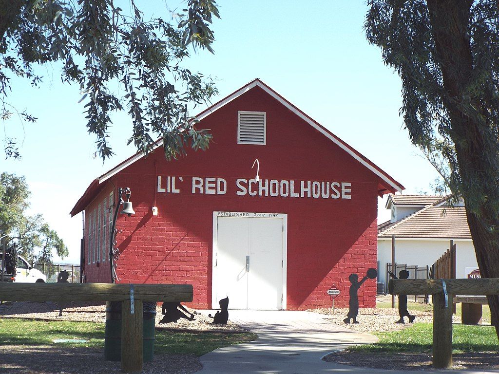 View of Lil’ Red Schoolhouse