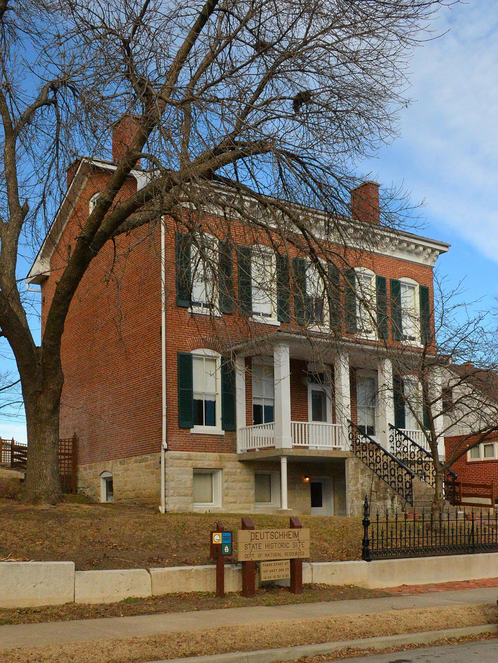 Exterior of Deutschheim State Historic Site