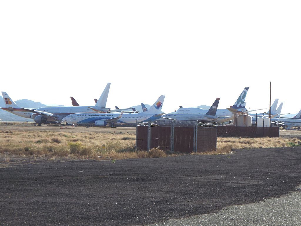 View of the Old Planes at Phoenix-Goodyear Airport Boneyard