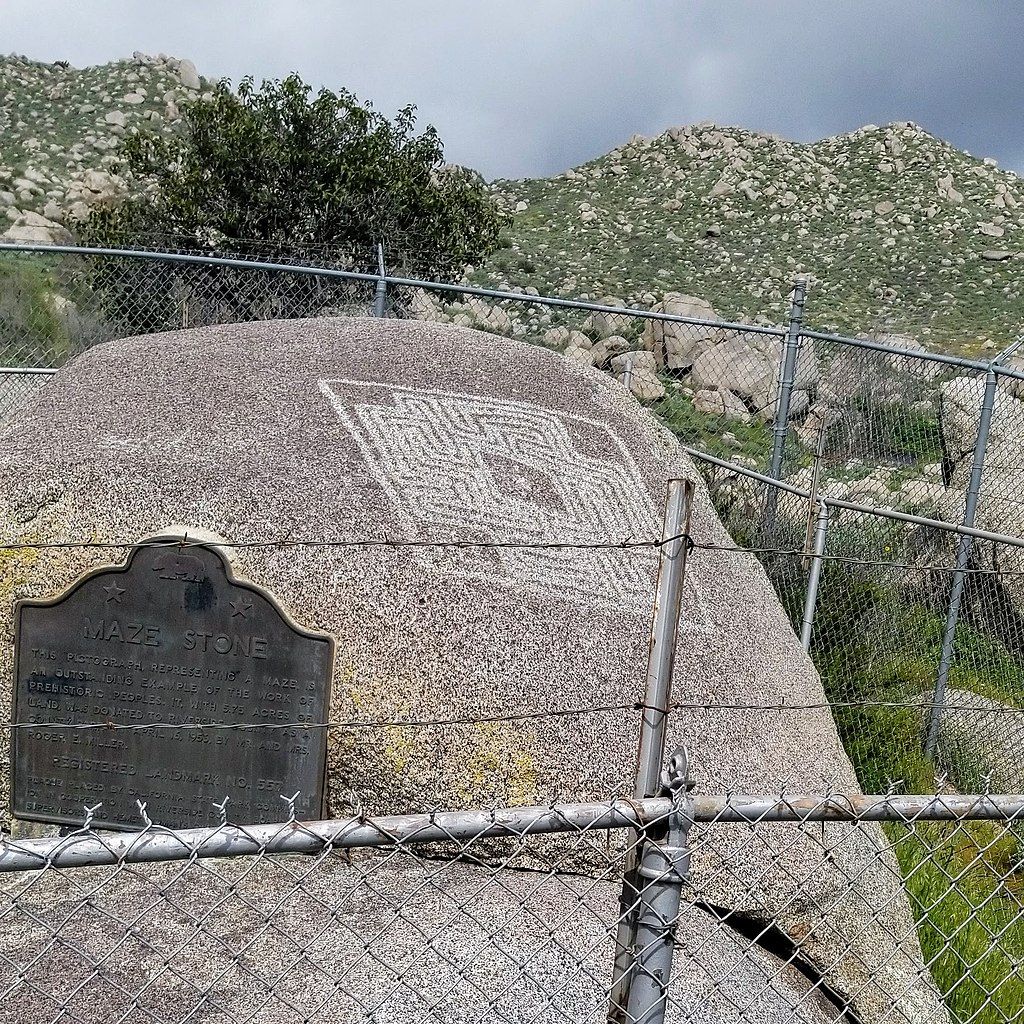 View of Hemet Maze Stone
