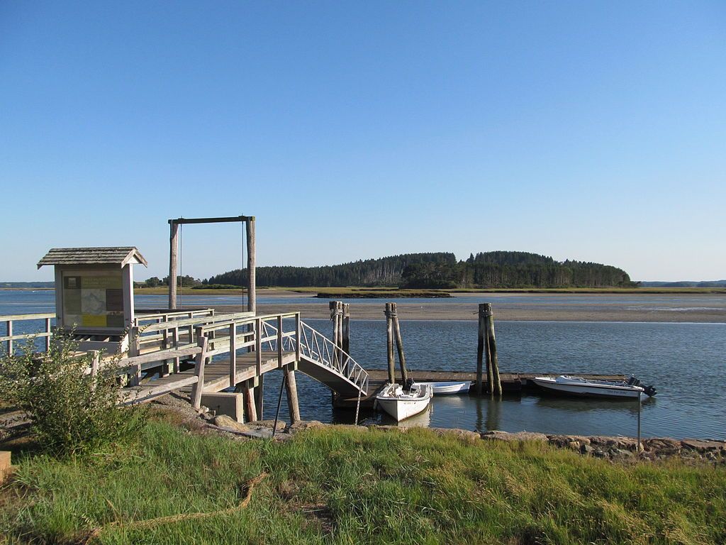 Boat launch at Crane Wildlife Refuge on the Crane Estate