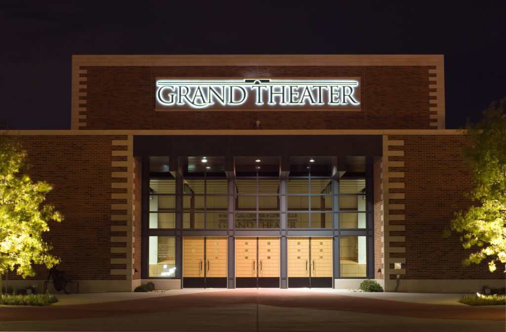 Exterior of Lewisville Grand Theater