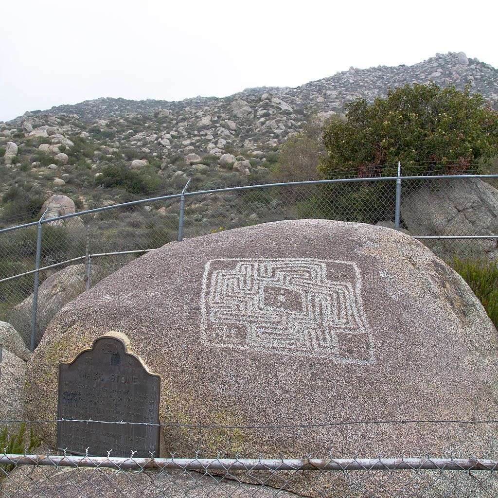 View of Hemet Maze Stone