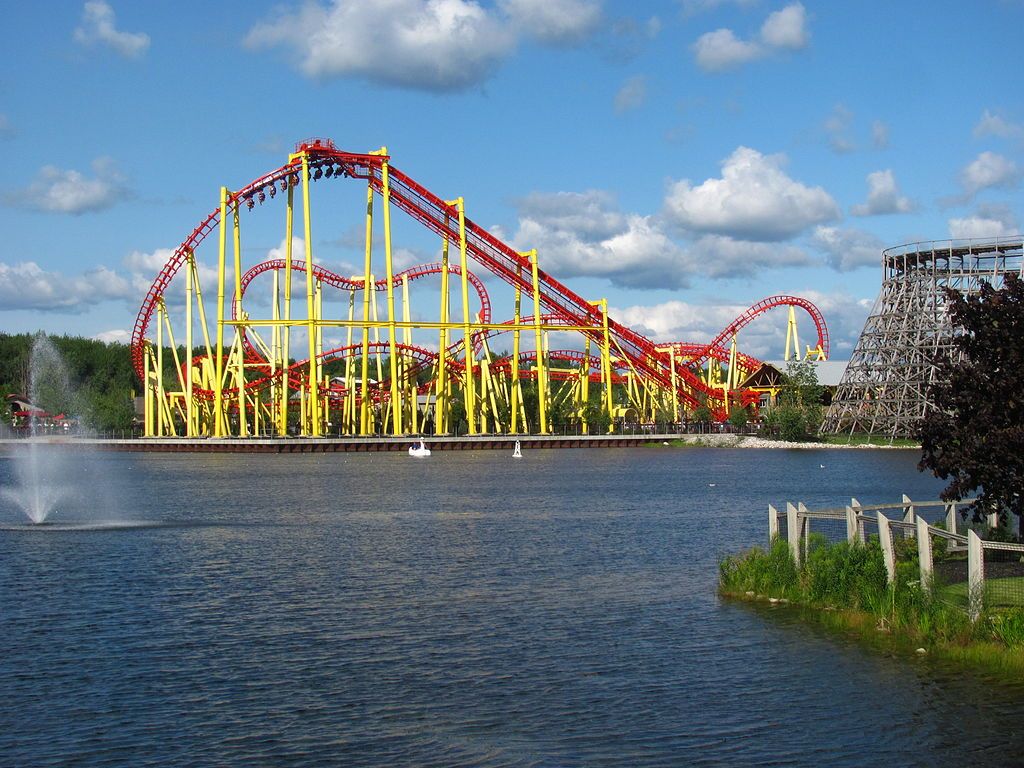 Roller Coaster in Michigan’s Adventure