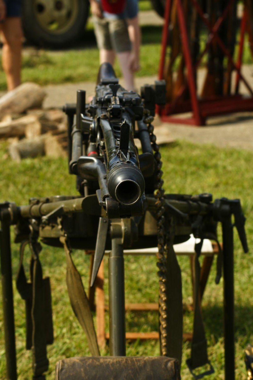 Military equipment at Fort Harrison State Park