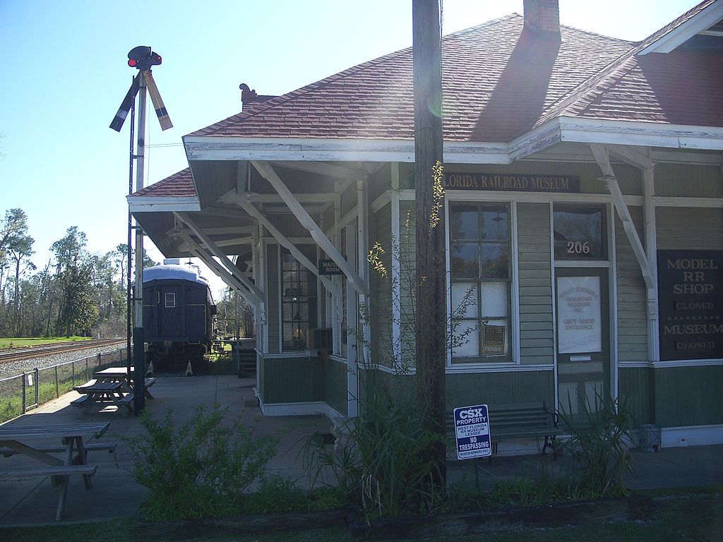 Facade of West Florida Railroad Museum