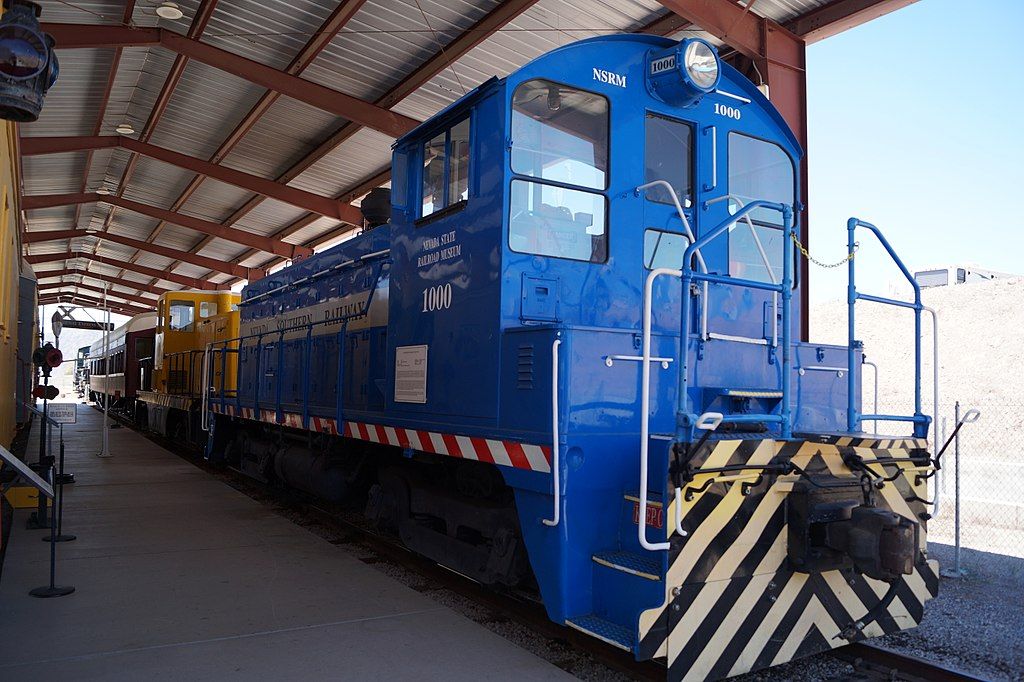 Train at Nevada State Railroad Museum in Boulder City