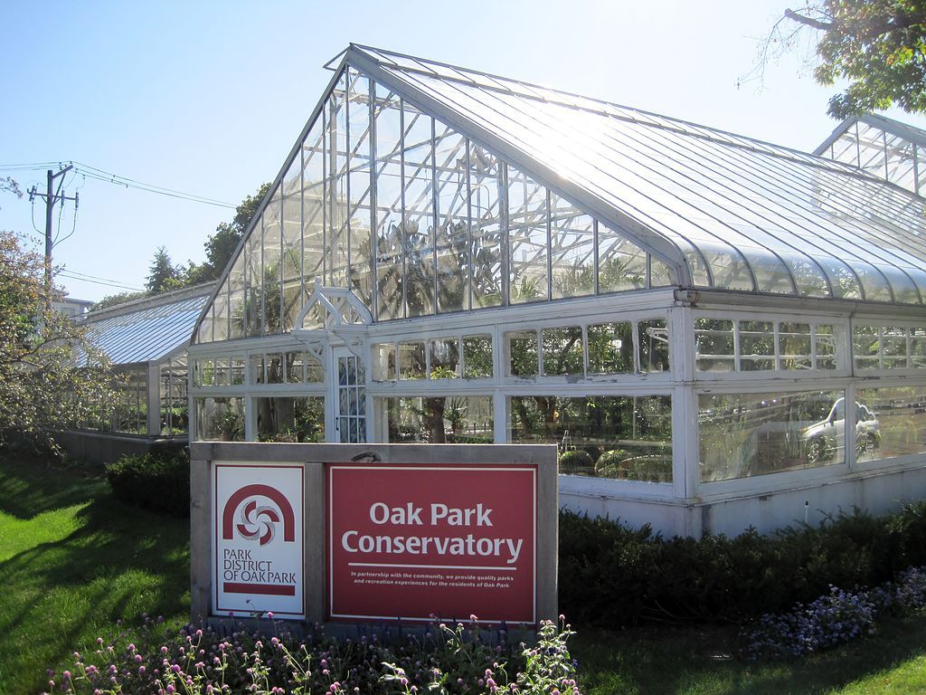 View of Oak Park Conservatory