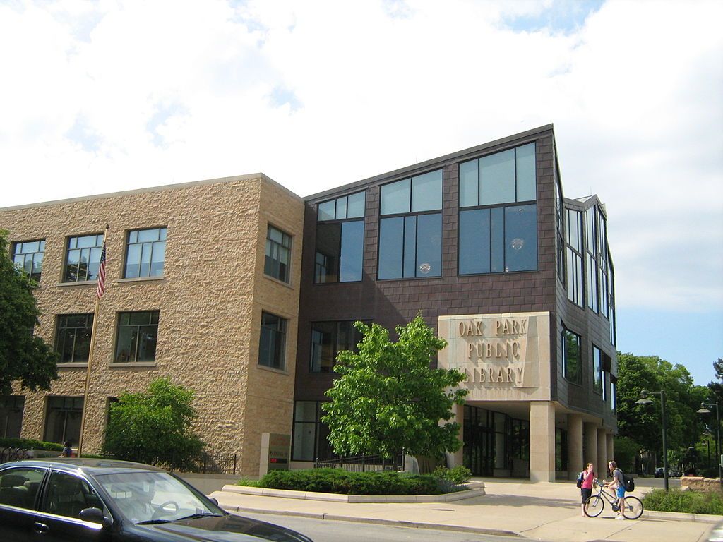 Outside View of Oak Park Public Library