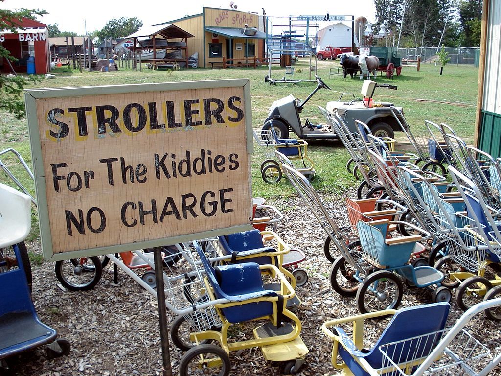 A Sign and Bikes in Paul Bunyan Land