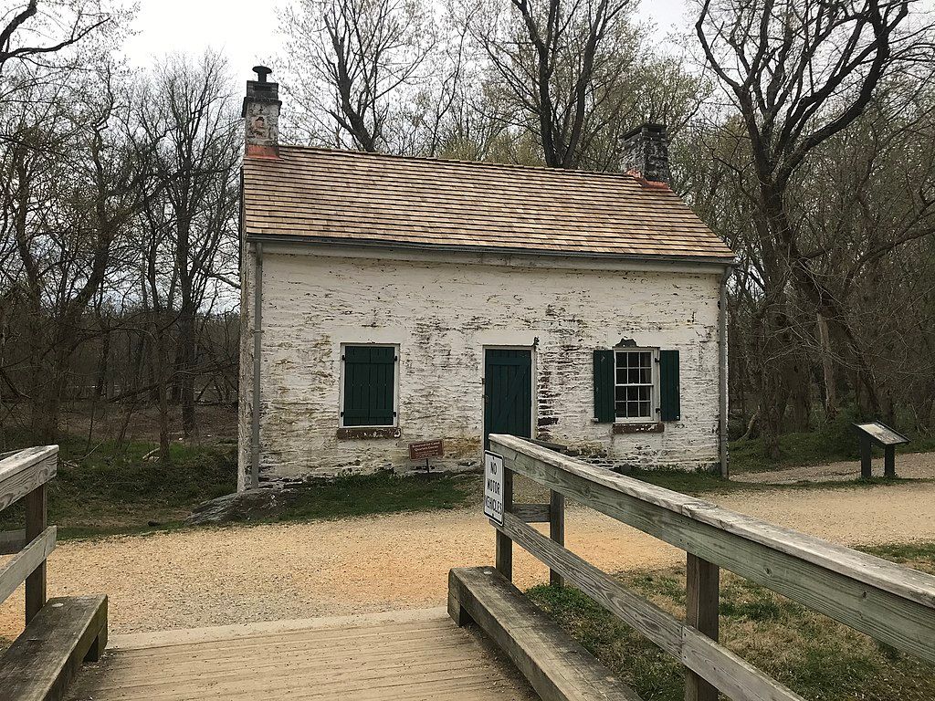 Exterior of Lockhouse 22 in Maryland
