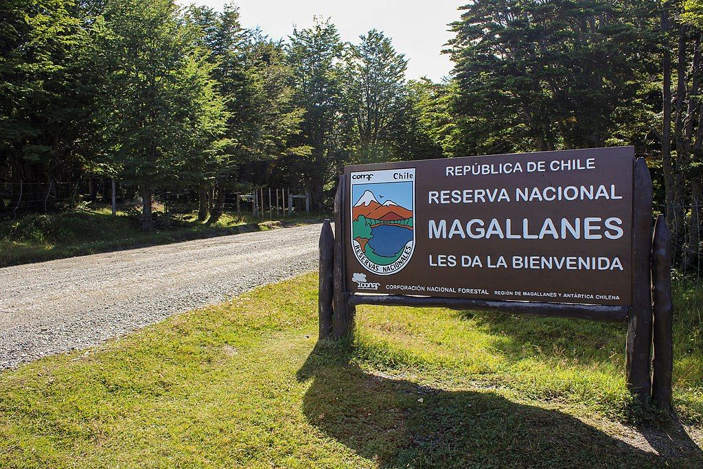 Sign of Magallanes National Reserve