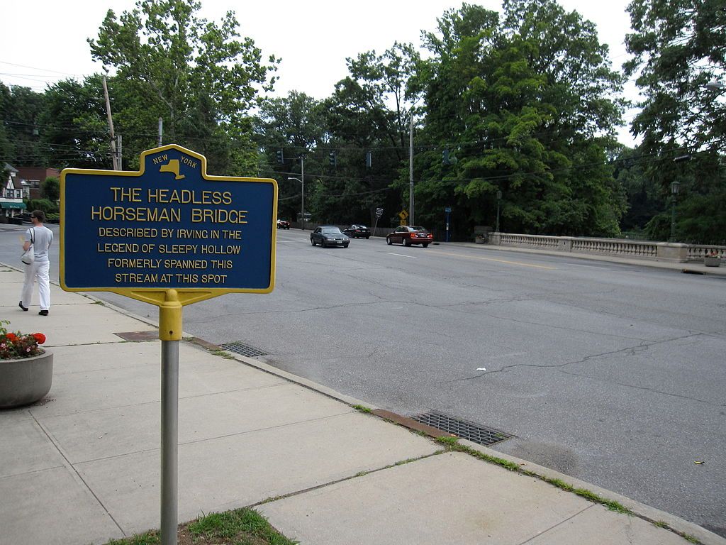 A Sign in Sleepy Hollow Bridge