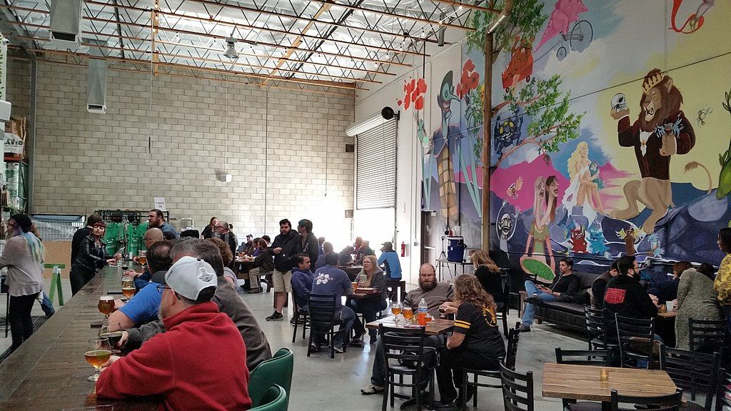 Inside View of Transplants Brewing Company