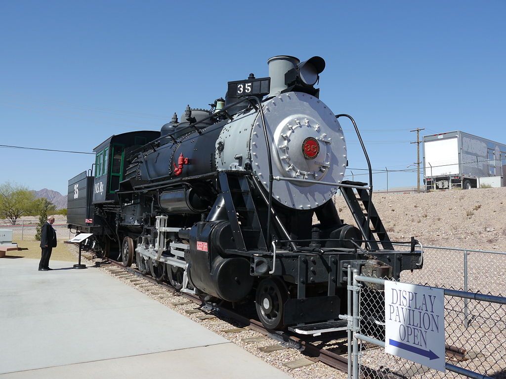 Locomotive at Nevada State Railroad Museum in Boulder City