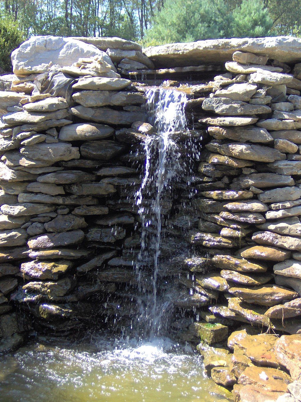 Waterfall in Yuko-en on the Elkhorn