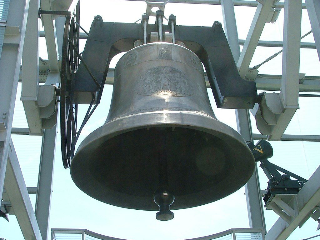 Close view of the World Peace Bell in KY