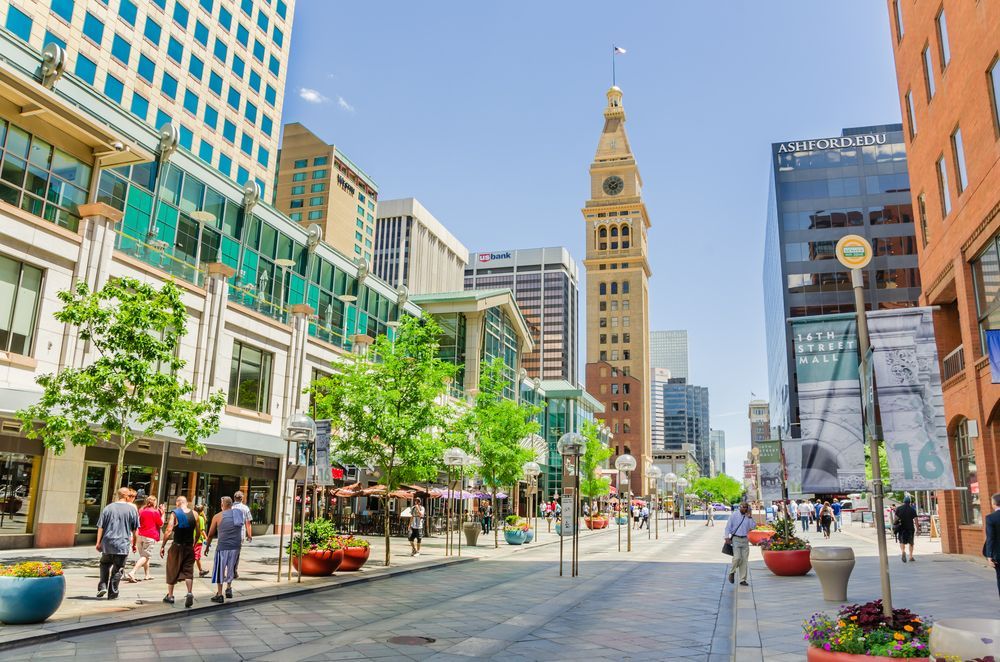 Daytime view of 16th Street Mall