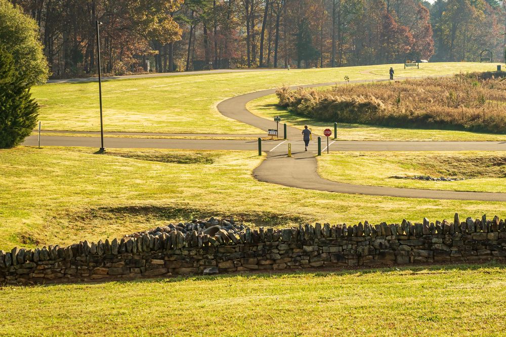 Landscape of E. Carroll Joyner Park.