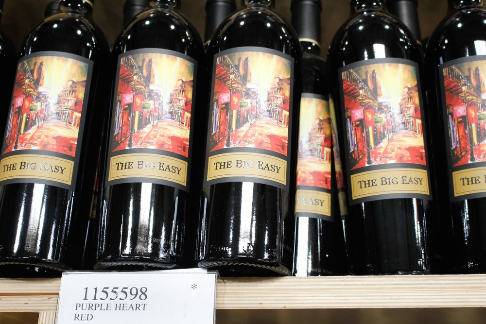 Wine bottles of Fess Parker Winery & Vineyard.