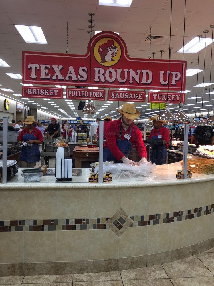 Meat kiosk in Buc-ee’s.