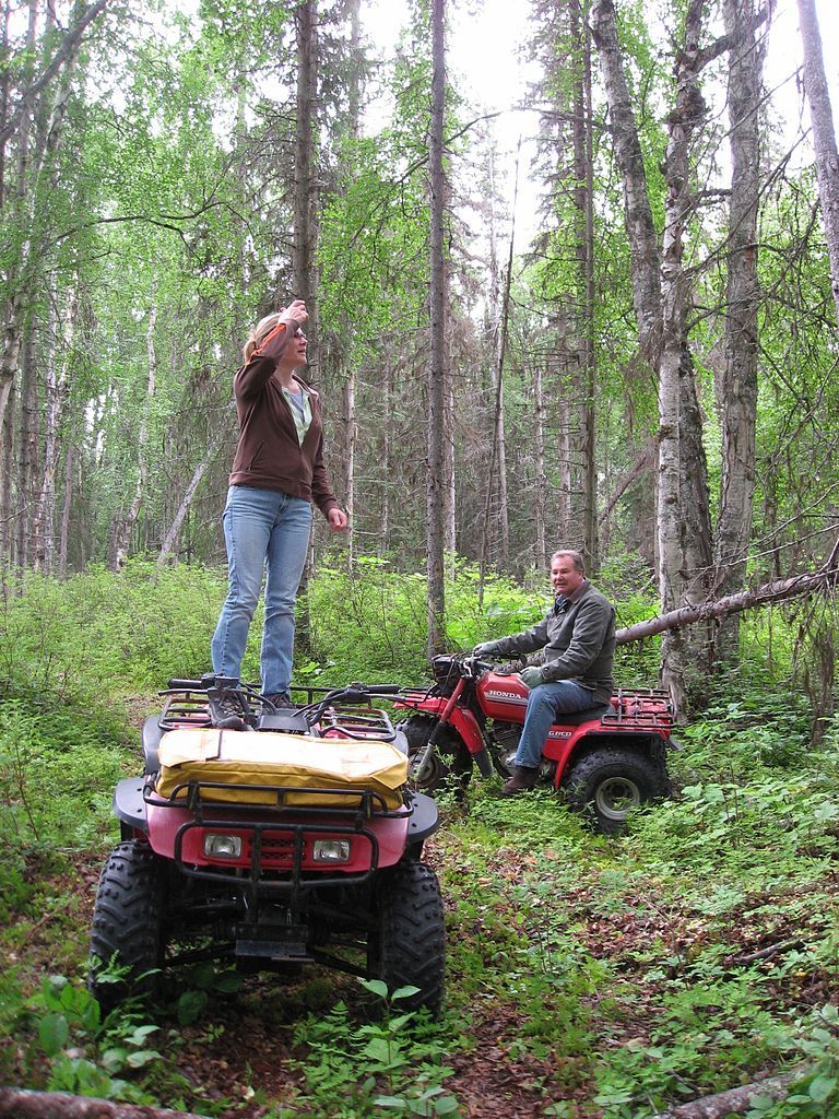 A couple enjoying their adventurous ATV Rides