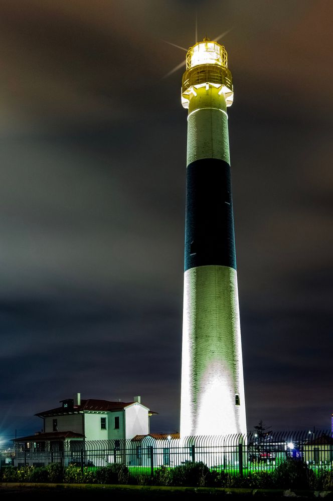 Night view of the Absecon Lighthouse