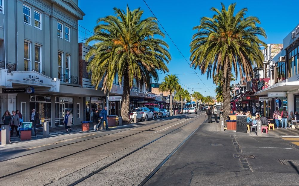 The road of Acland Street