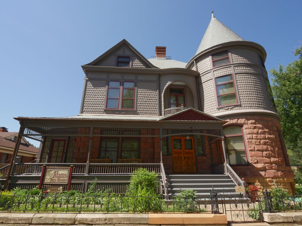 Front view of Adams Museum and Historic Adams House