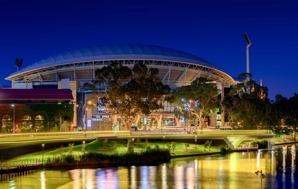 Night view of Adelaide Oval