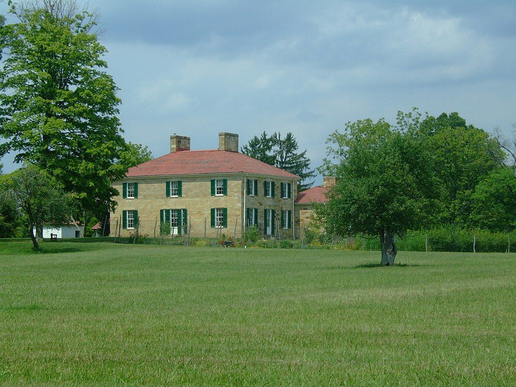 View of Adena Mansion and Gardens Historic Site