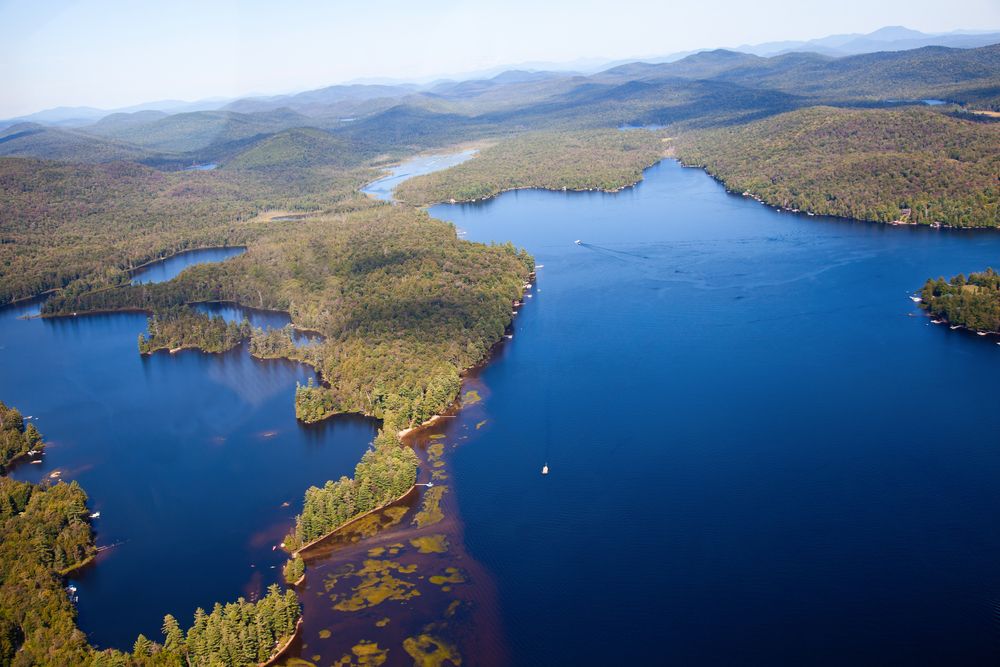 Aerial View of Lake Placid
