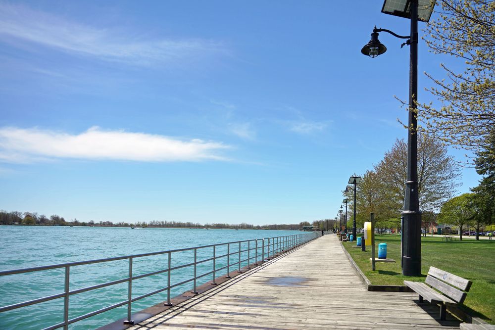Beautiful view of the Algonac Riverwalk