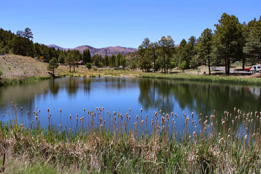 Tranquil water in the Alto Lake