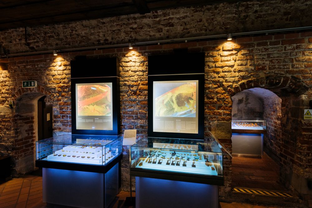 Exhibits at Amber Museum
