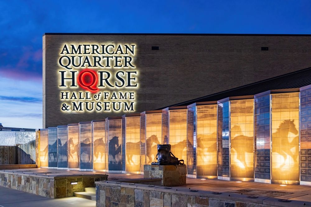 Exterior view of the American Quarter Horse Hall of Fame & Museum