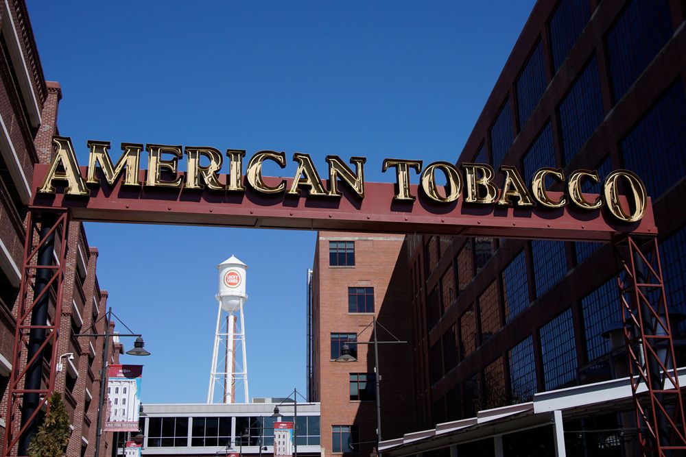 Signage of American Tobacco Campus Historic District