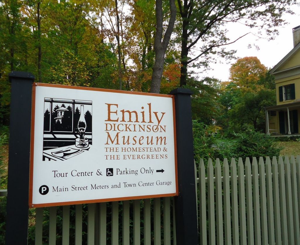 A Sign in Emily Dickinson Museum