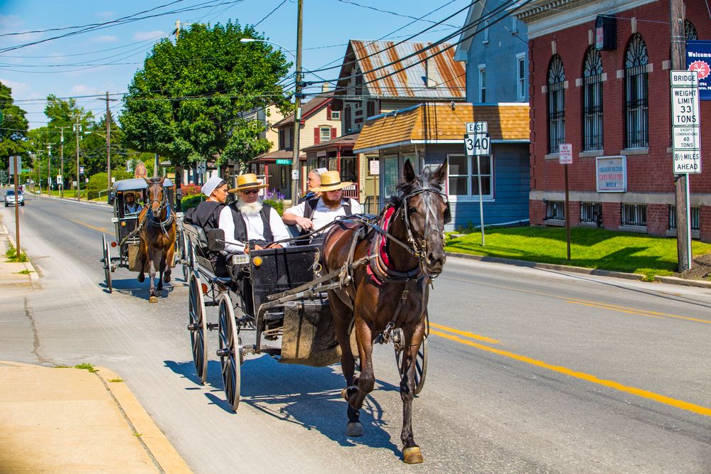 Horse carriage ride at Amish Village