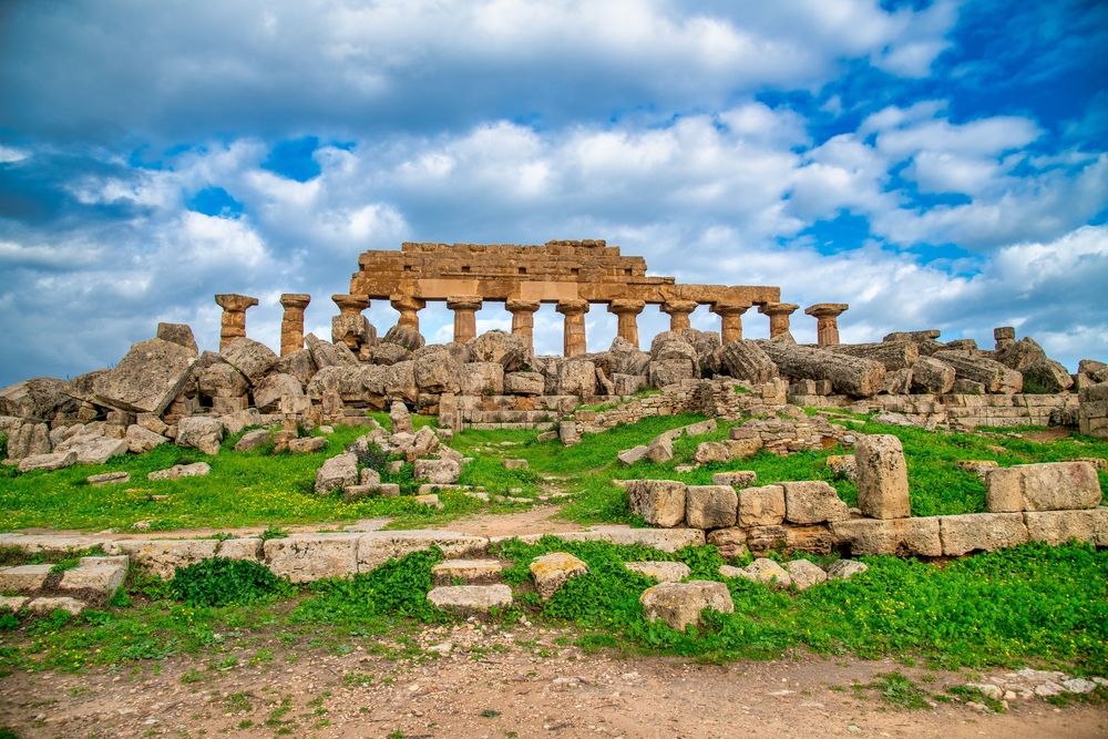Distant view of the Ruins of Selinunte