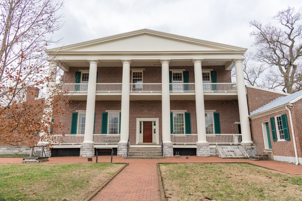 Exterior view of the Andrew Jackson’s Hermitage