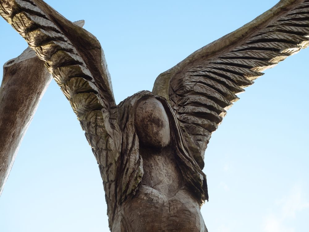 Closeup of Angel Trees of Bay St Louis