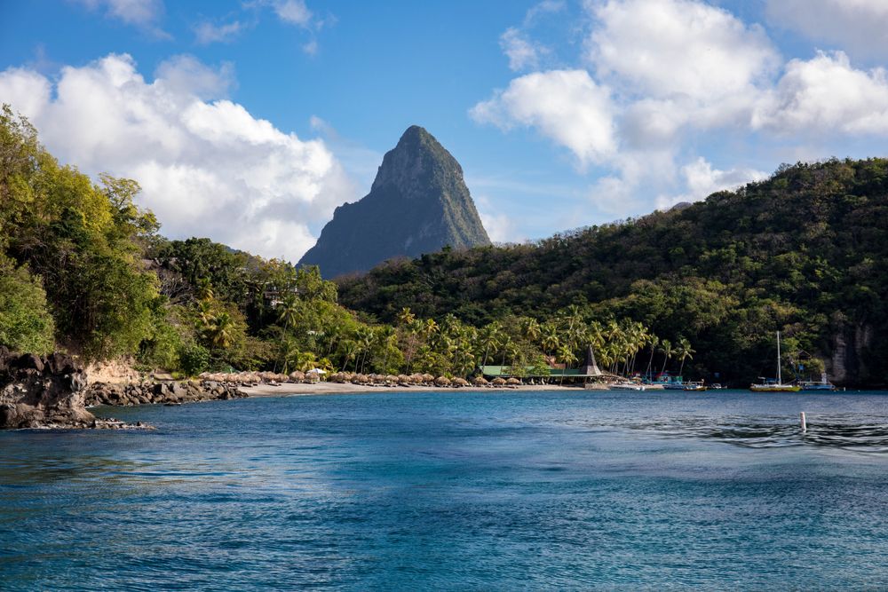 The waters of Anse Chastanet