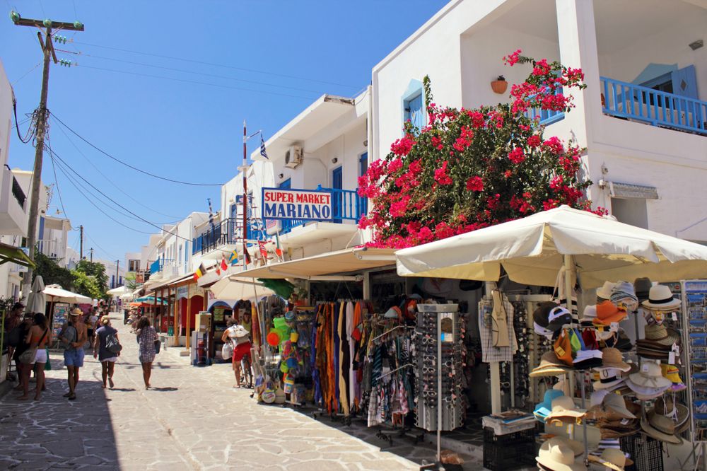 Street market at Antiparos
